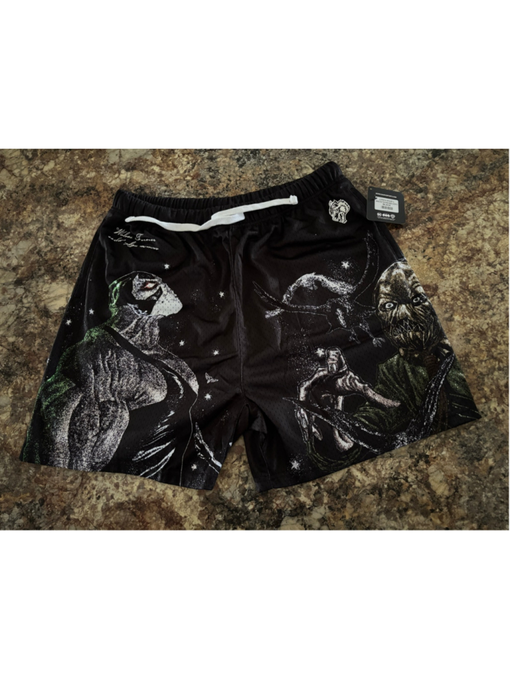 Darc Sport x Batman Bane & Crow Mesh Shorts Black L